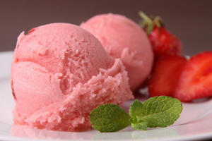 Strawberry and Cream Sorbet