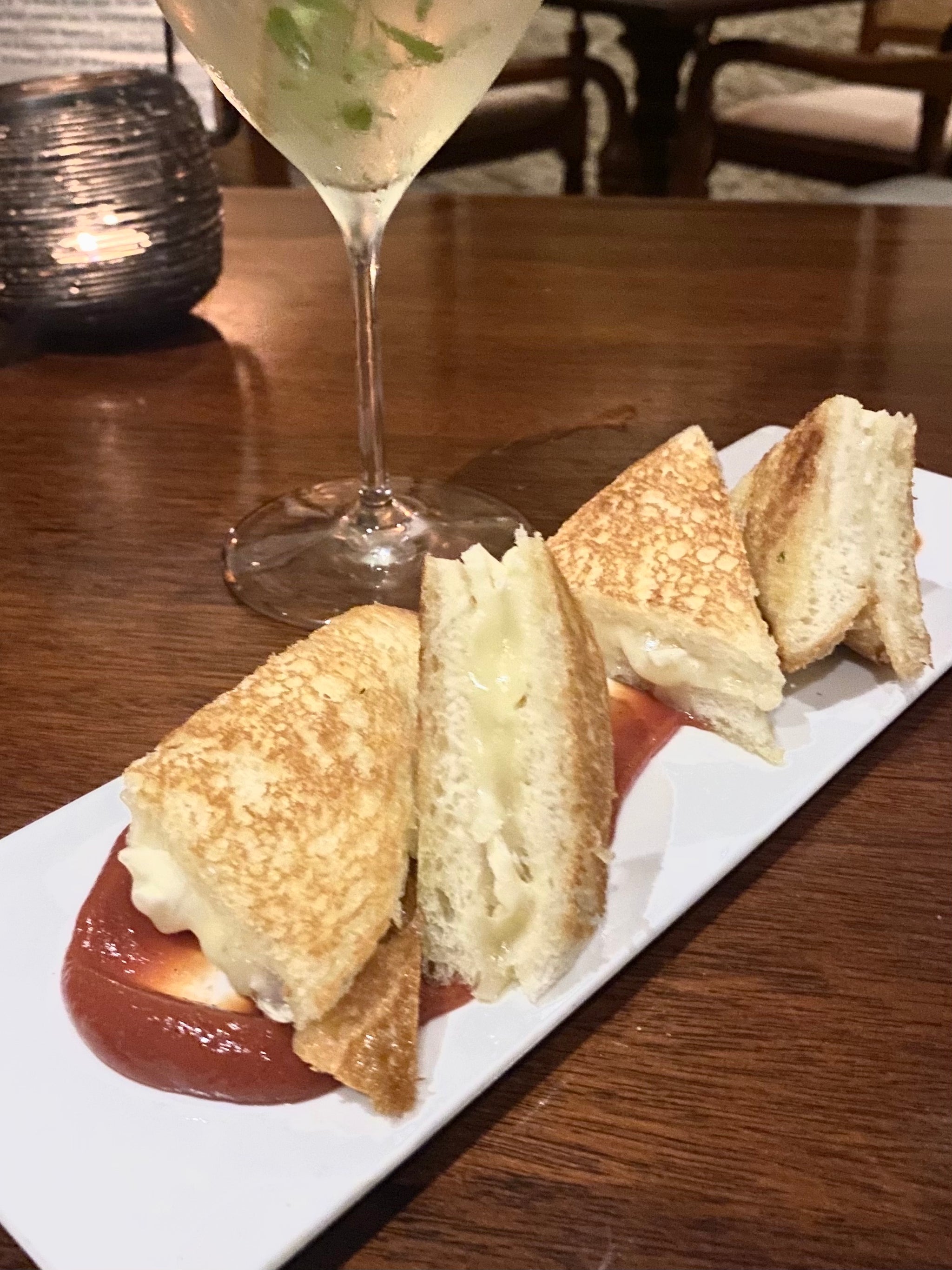 Truffle Grilled Cheese with Brie and Fig Jam