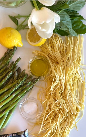 Spaghetti al Limone with Asparagus