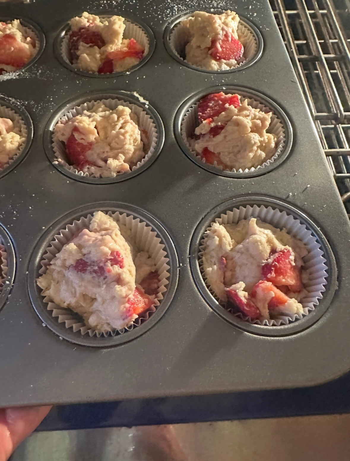 Buttermilk Strawberry Muffins