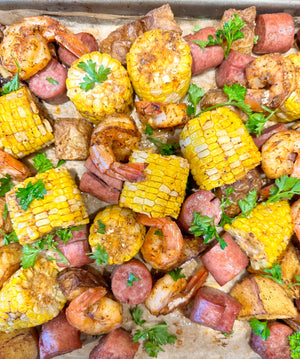 Oven Roasted Shrimp Boil