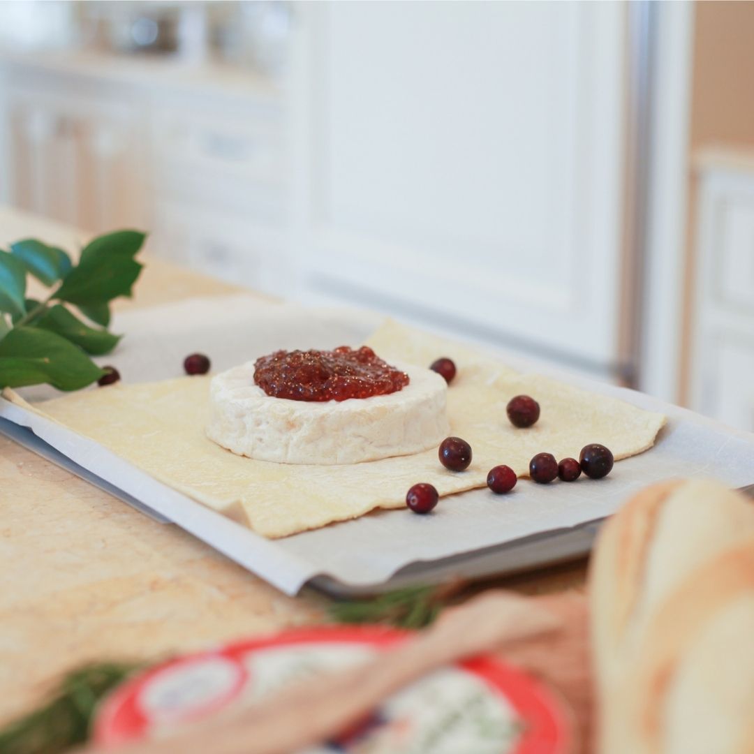 Baked Brie with Cranberries