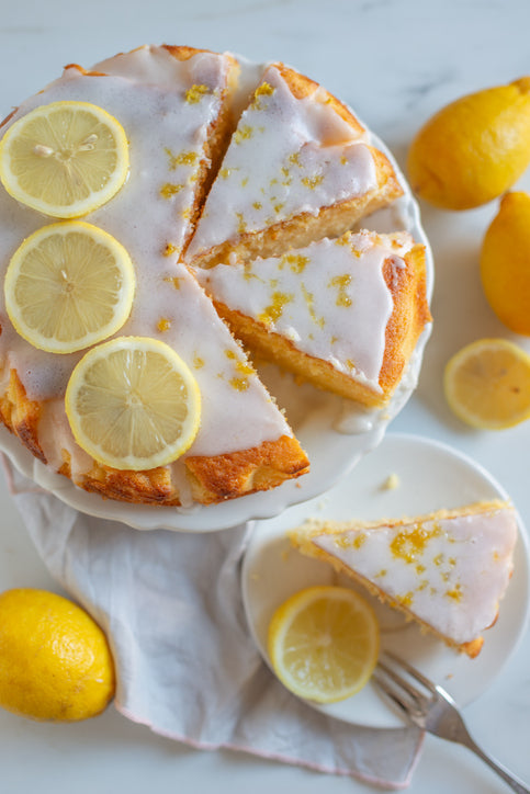 Lemon Cake with Cream Cheese Frosting