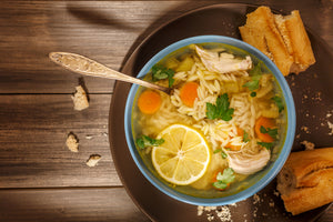 Lemon Chicken Orzo Soup