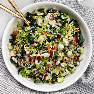Crunchy Kale and Brussel Sprout Salad