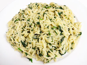 Lemon Orzo with Spinach