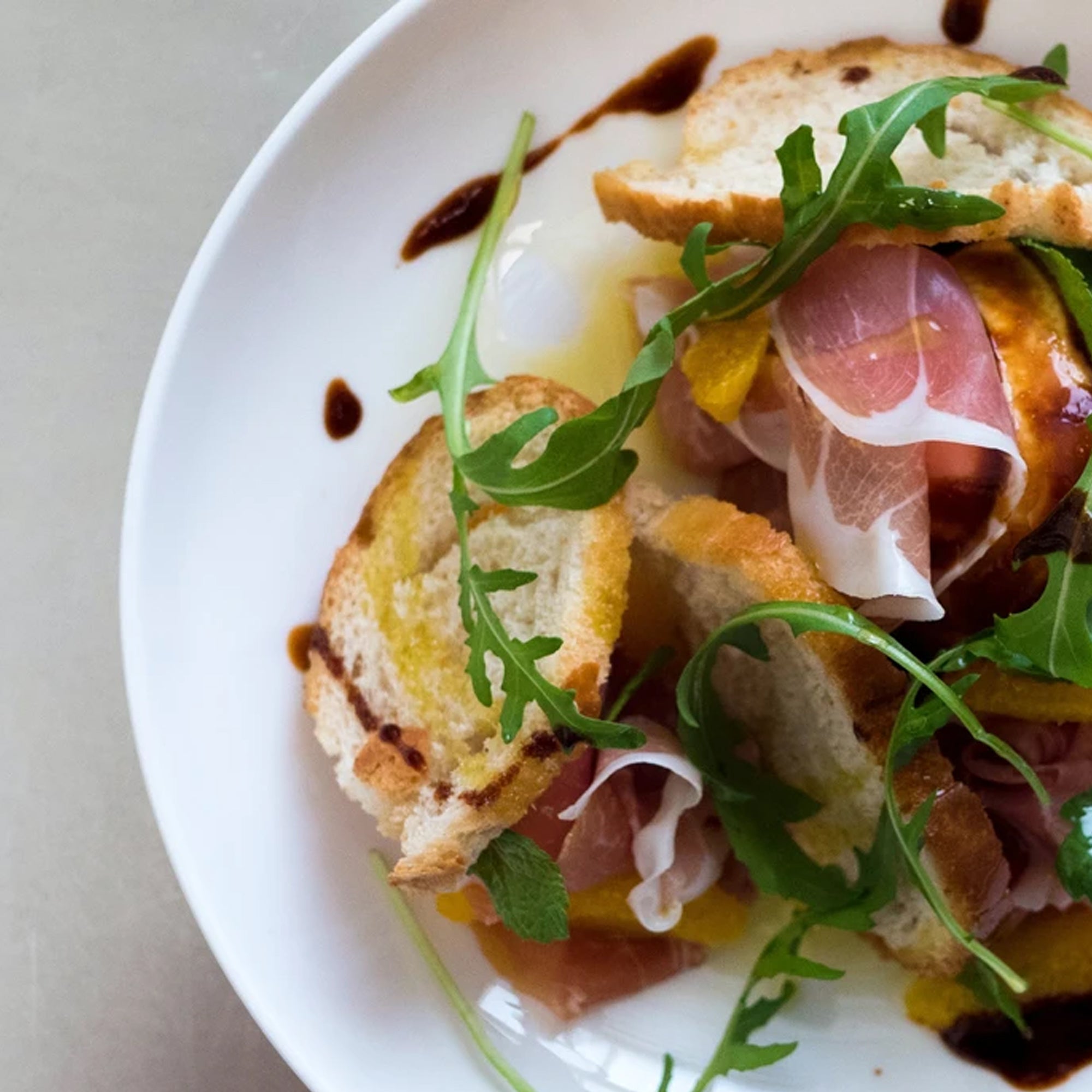Grilled Peach & Burrata Salad