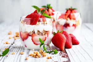 Strawberry Breakfast Yogurt Parfaits
