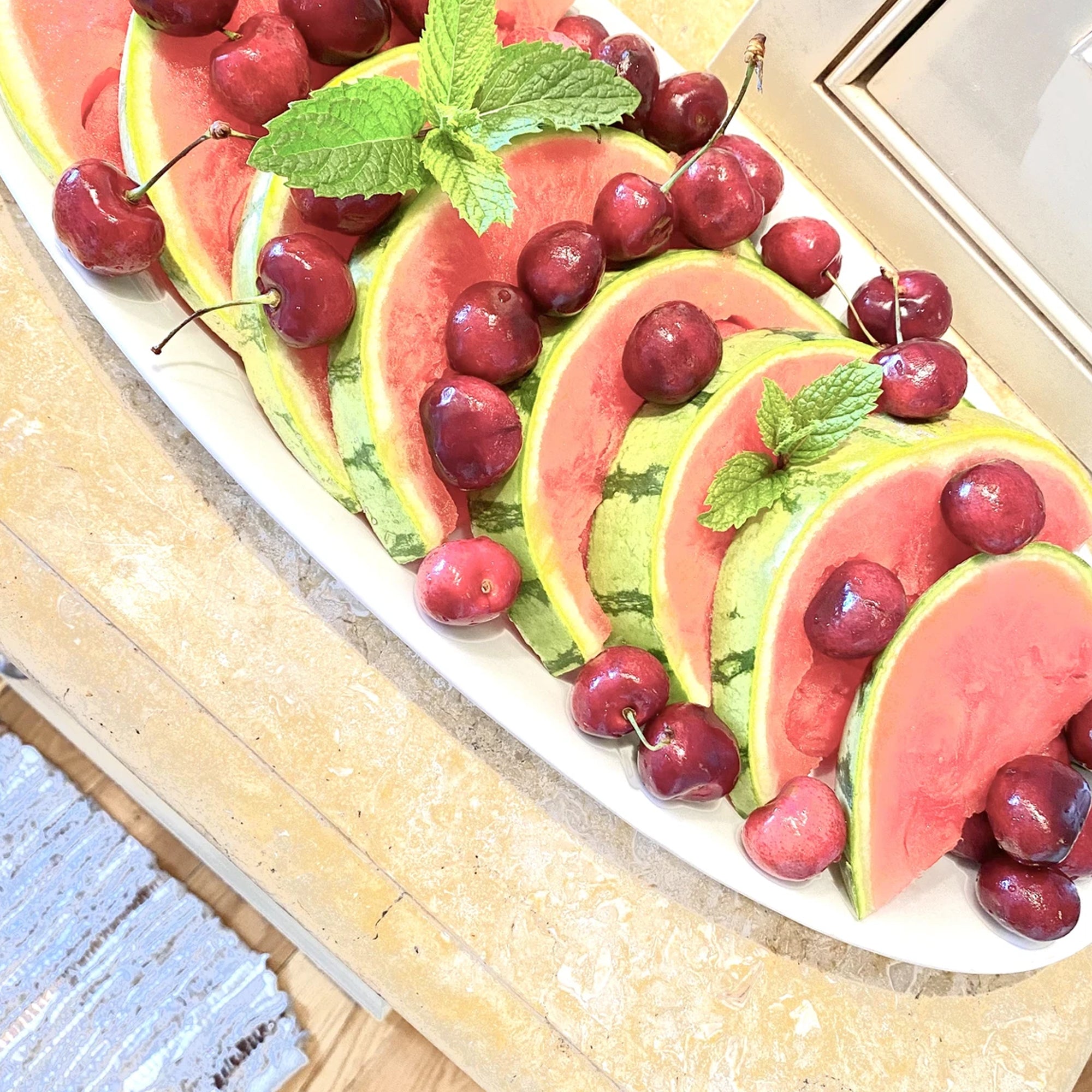 Watermelon-Cherries-Mint