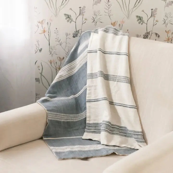 Aden Cotton Reversible Baby Blanket