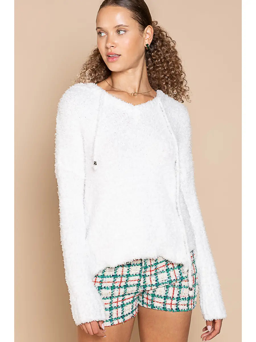 Pullover sales fuzzy sweater