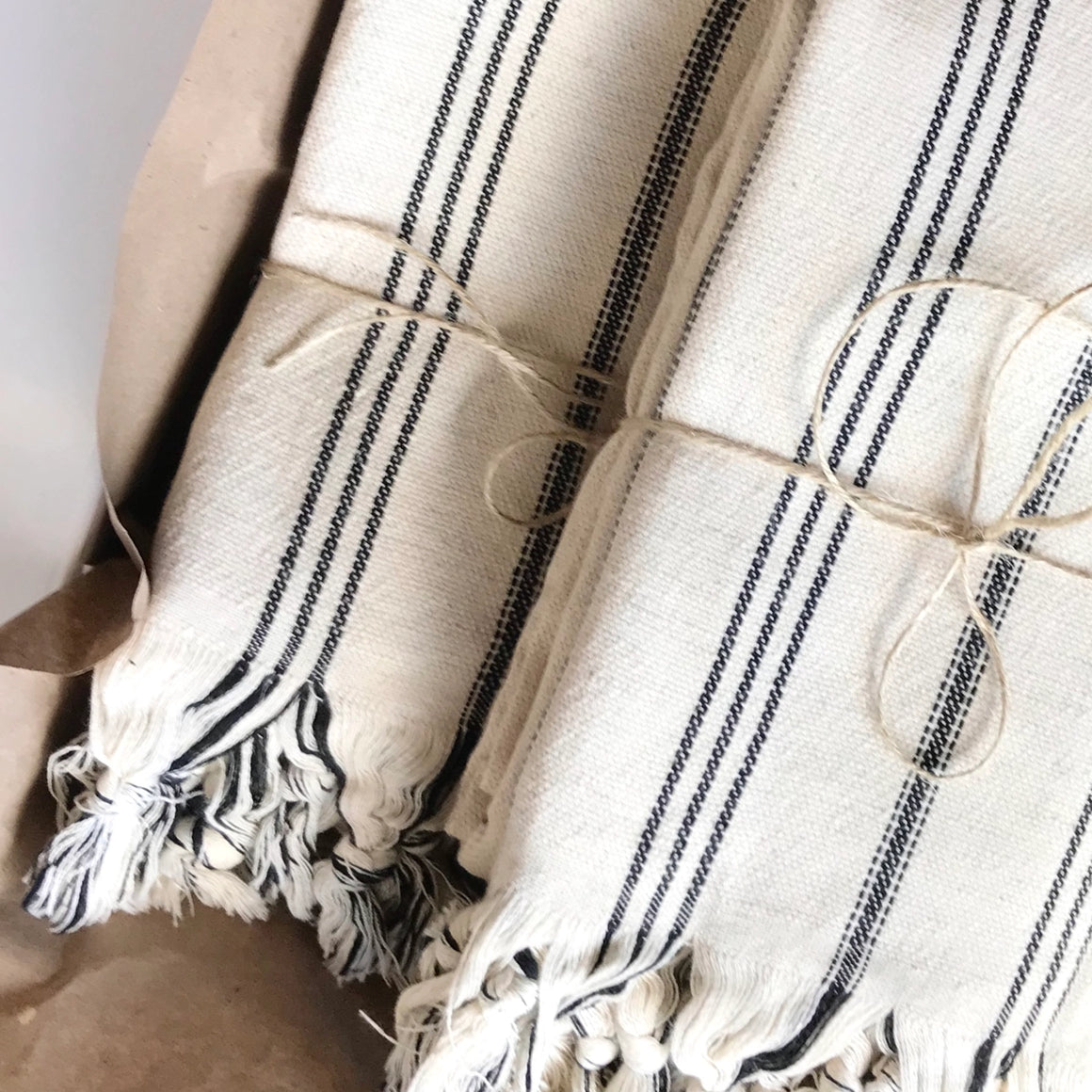 Natural Linen Throw Turkish  Towel