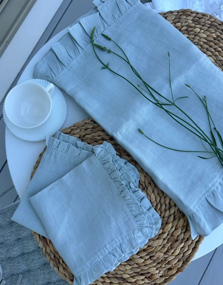 Line Ruffle Medley Table Runner