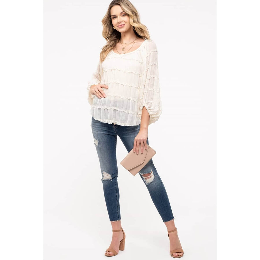 Balloon Sleeve Blouse