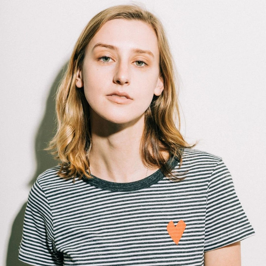 Stripe Heart Tee