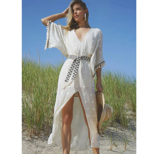 Embroidered Kaftan Dress