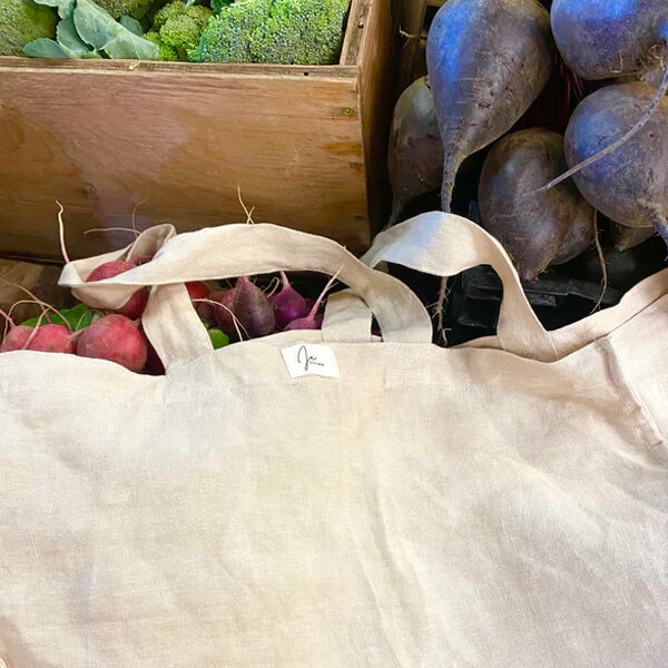 Linen Tote Shopping Bag