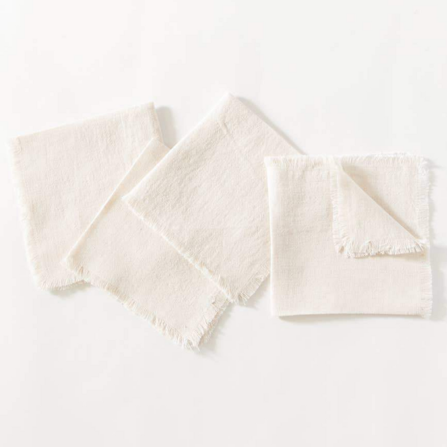 Stone Washed Linen Cocktail Napkin