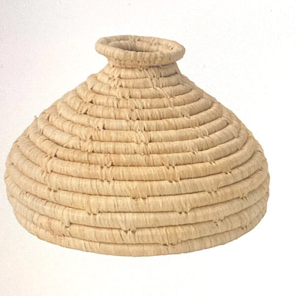 Small All Natural Raffia Vase