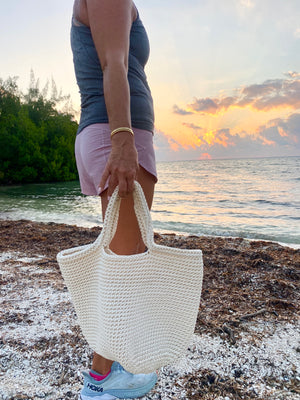 Cotton Crochet Tote