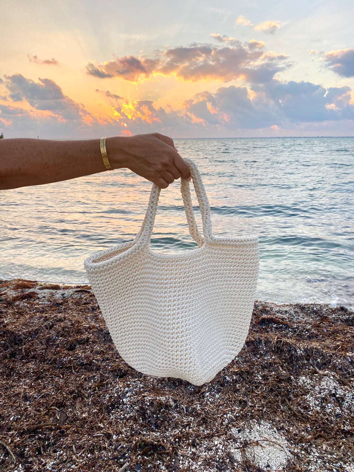 Cotton Crochet Tote