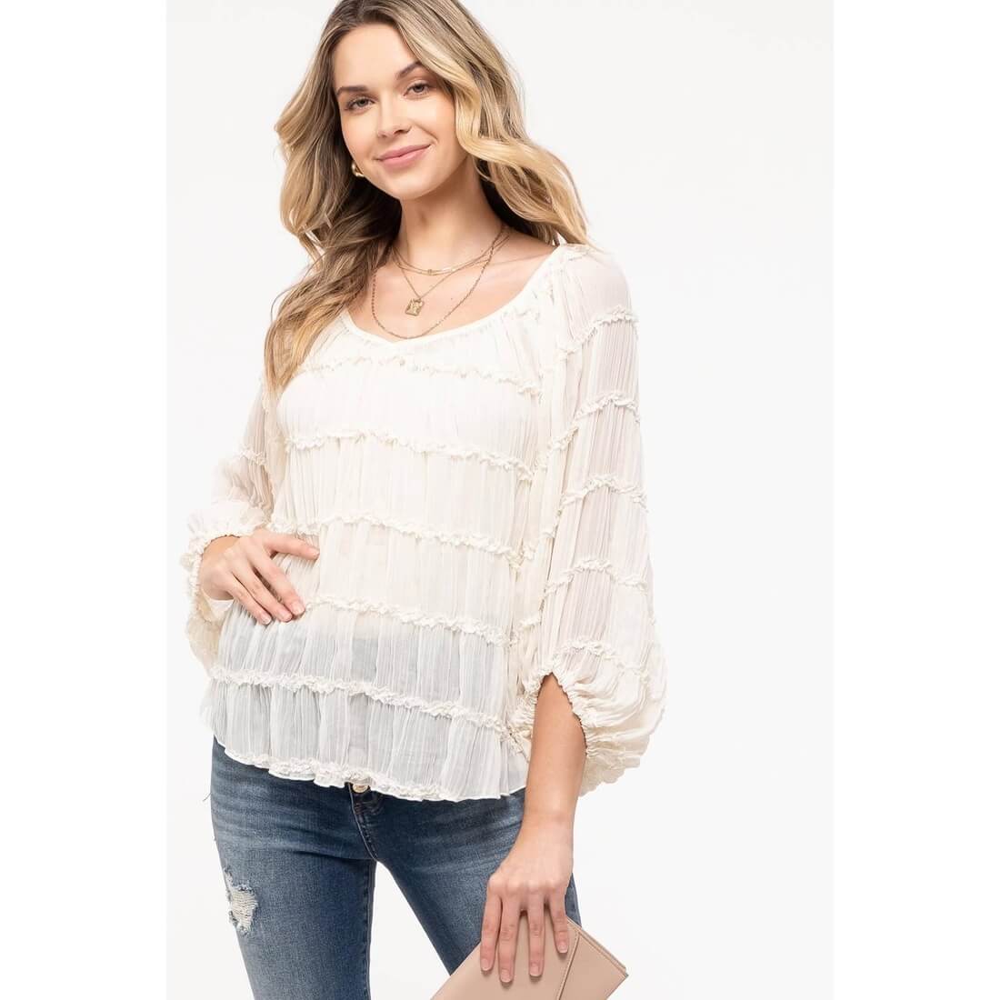 Balloon Sleeve Blouse