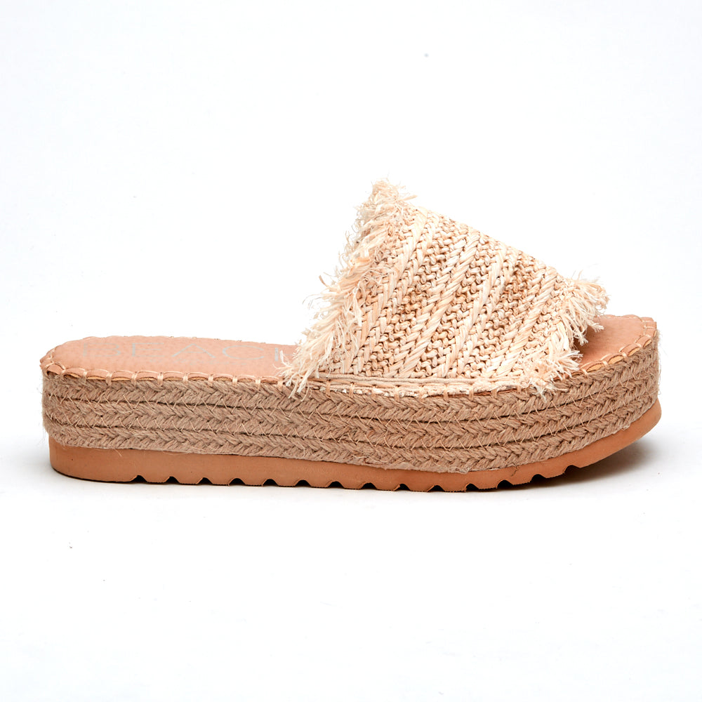 Seashell Natural Raffia Sandal